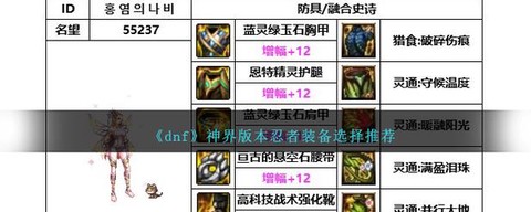 dnf忍者90用什么武器